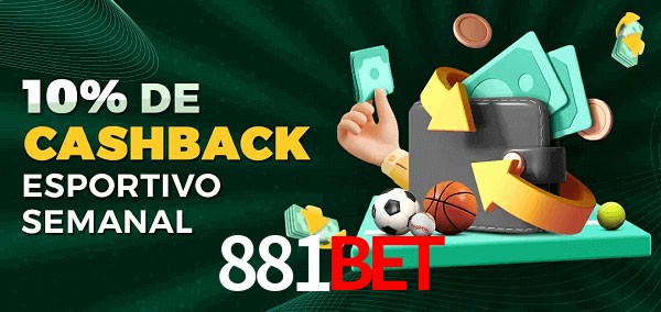 10% de bônus de cashback na 881Bet